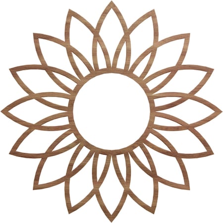 Ekena Millwork Daisy Wood Fretwork Pierced Ceiling Medallion, Walnut, 26"OD x 9"ID x 3/8"T CMWP26X26X0375DAWA
